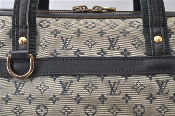 Auth Louis Vuitton Monogram Mini Josephine PM Hand Bag Dark Blue M92414 LV 3134D