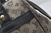 Auth Louis Vuitton Monogram Mini Josephine PM Hand Bag Dark Blue M92414 LV 3134D