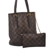 Authentic Louis Vuitton Damier Marais Bucket Shoulder Tote Bag N42240 LV 3134I