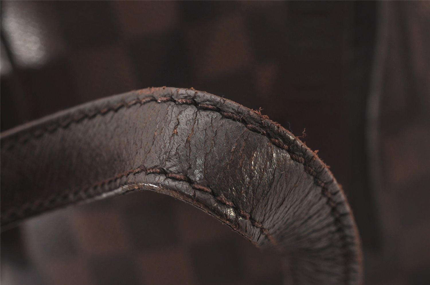 Authentic Louis Vuitton Damier Marais Bucket Shoulder Tote Bag N42240 LV 3134I