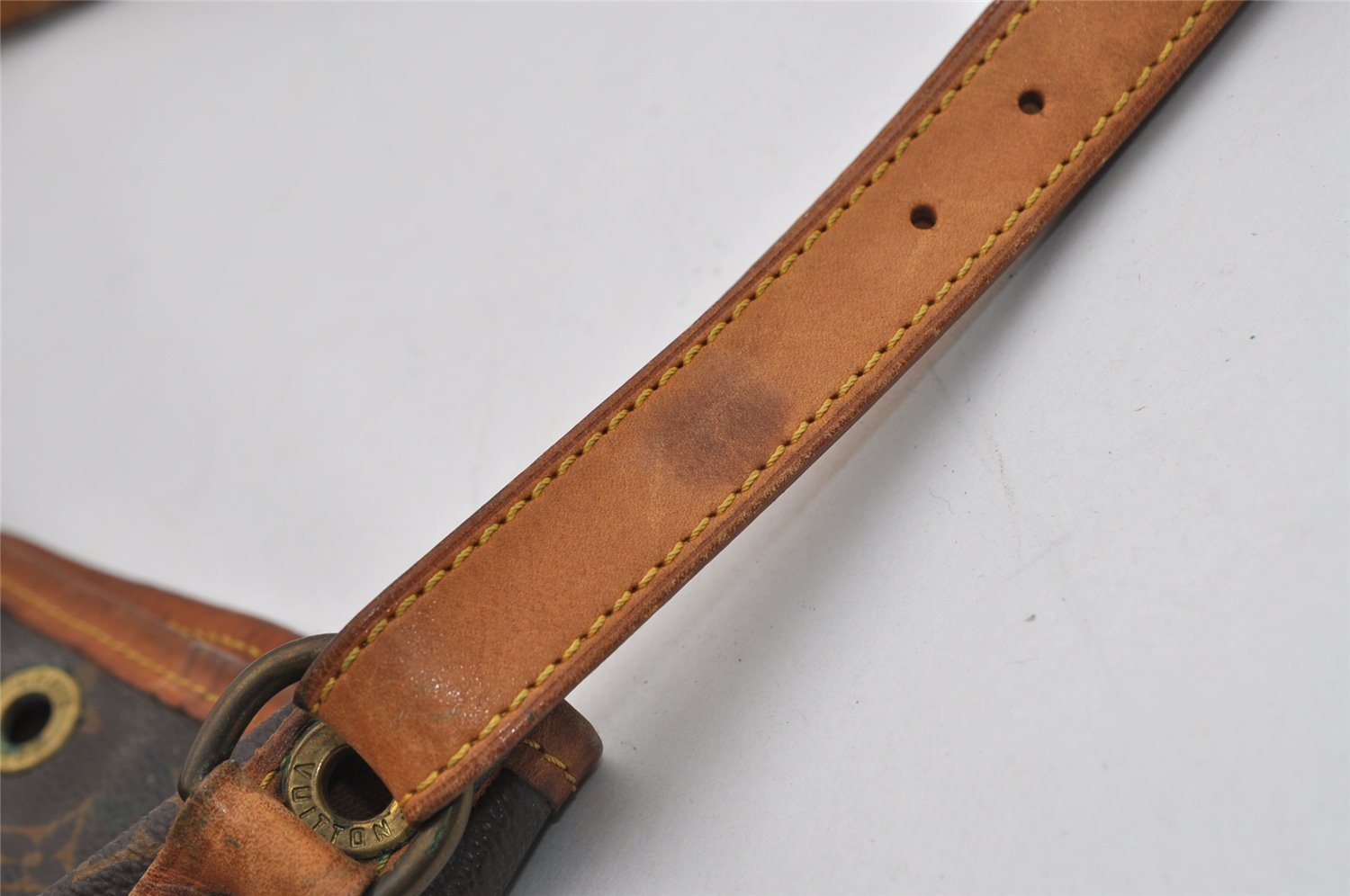 Authentic Louis Vuitton Monogram Petit Noe M42226 Shoulder Drawstring Bag 3135I