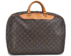 Authentic Louis Vuitton Monogram Alize 24 Heures Boston Bag M41399 LV 3136B