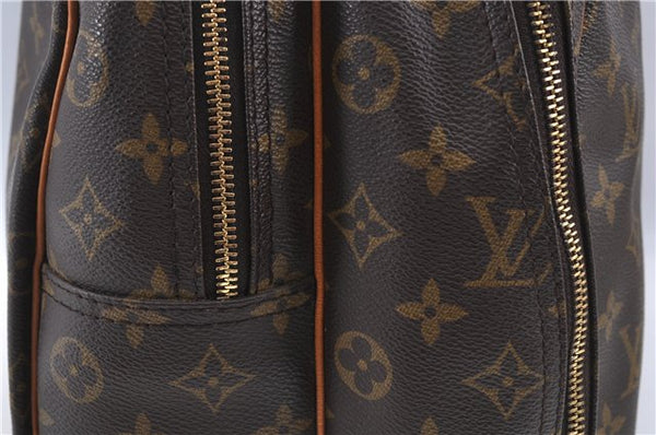 Authentic Louis Vuitton Monogram Alize 24 Heures Boston Bag M41399 LV 3136B