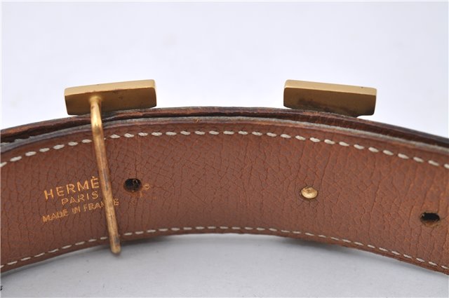 Auth HERMES Constance Ladies Leather Belt Size 68cm 26.8