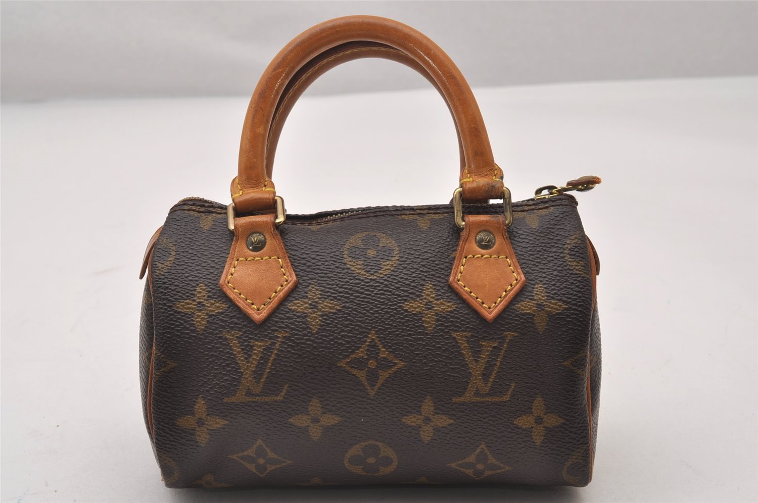 Authentic Louis Vuitton Monogram Mini Speedy Hand Bag Purse M41534 LV 3138I