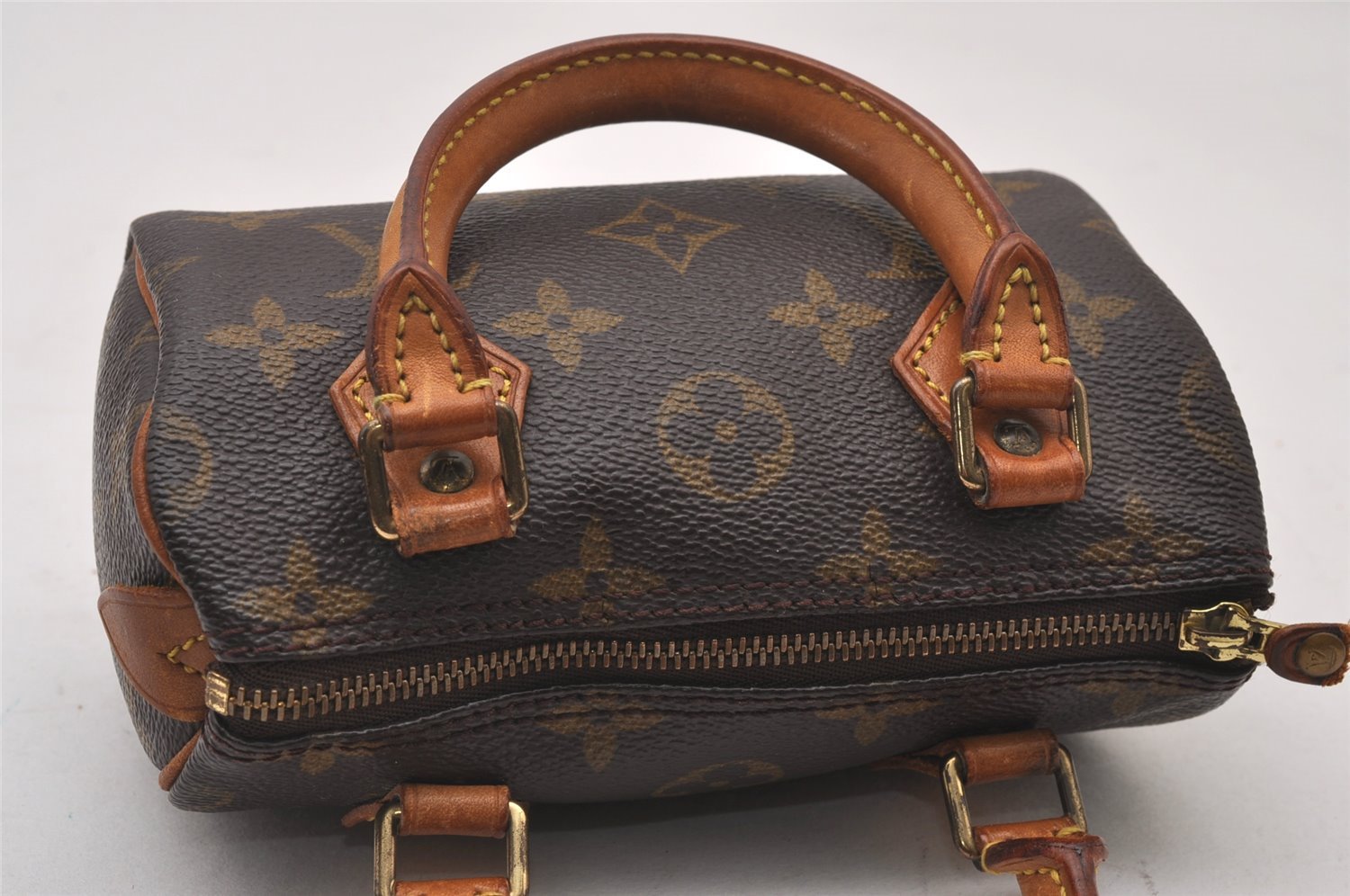 Authentic Louis Vuitton Monogram Mini Speedy Hand Bag Purse M41534 LV 3138I