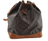 Authentic Louis Vuitton Monogram Noe Shoulder Drawstring Bag M42224 LV 3139I