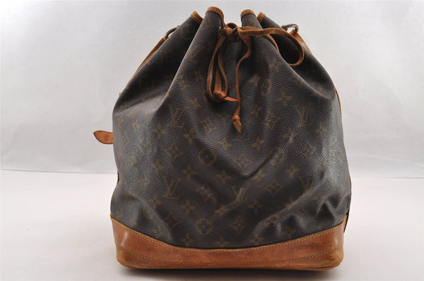 Authentic Louis Vuitton Monogram Noe Shoulder Drawstring Bag M42224 LV 3139I