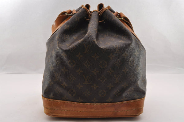 Authentic Louis Vuitton Monogram Noe Shoulder Drawstring Bag M42224 LV 3139I