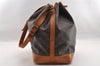 Authentic Louis Vuitton Monogram Noe Shoulder Drawstring Bag M42224 LV 3139I