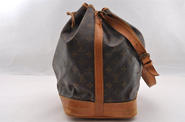 Authentic Louis Vuitton Monogram Noe Shoulder Drawstring Bag M42224 LV 3139I