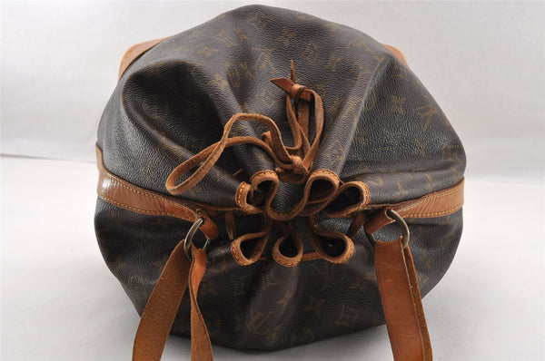 Authentic Louis Vuitton Monogram Noe Shoulder Drawstring Bag M42224 LV 3139I