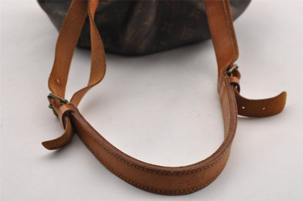 Authentic Louis Vuitton Monogram Noe Shoulder Drawstring Bag M42224 LV 3139I
