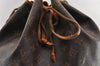 Authentic Louis Vuitton Monogram Noe Shoulder Drawstring Bag M42224 LV 3139I