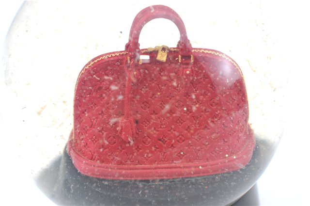 Authentic Louis Vuitton Novelty Snow Dome VIP Alma LV 3141E