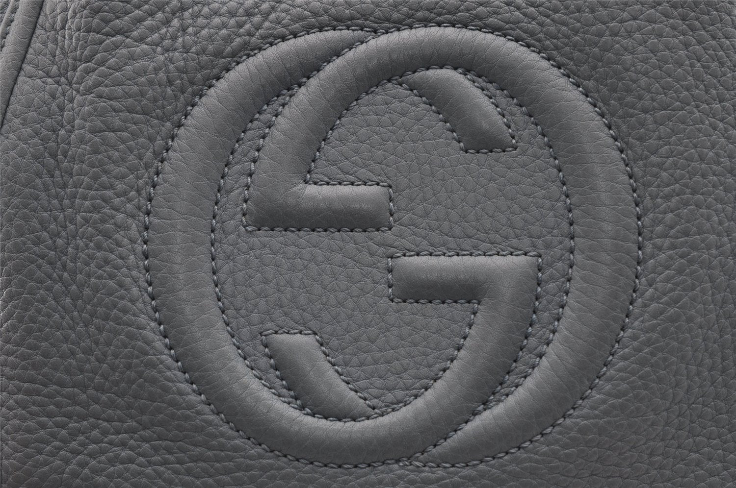 Authentic GUCCI SOHO Tassel 2Way Hand Tote Bag Leather 336751 Light Blue 3141I