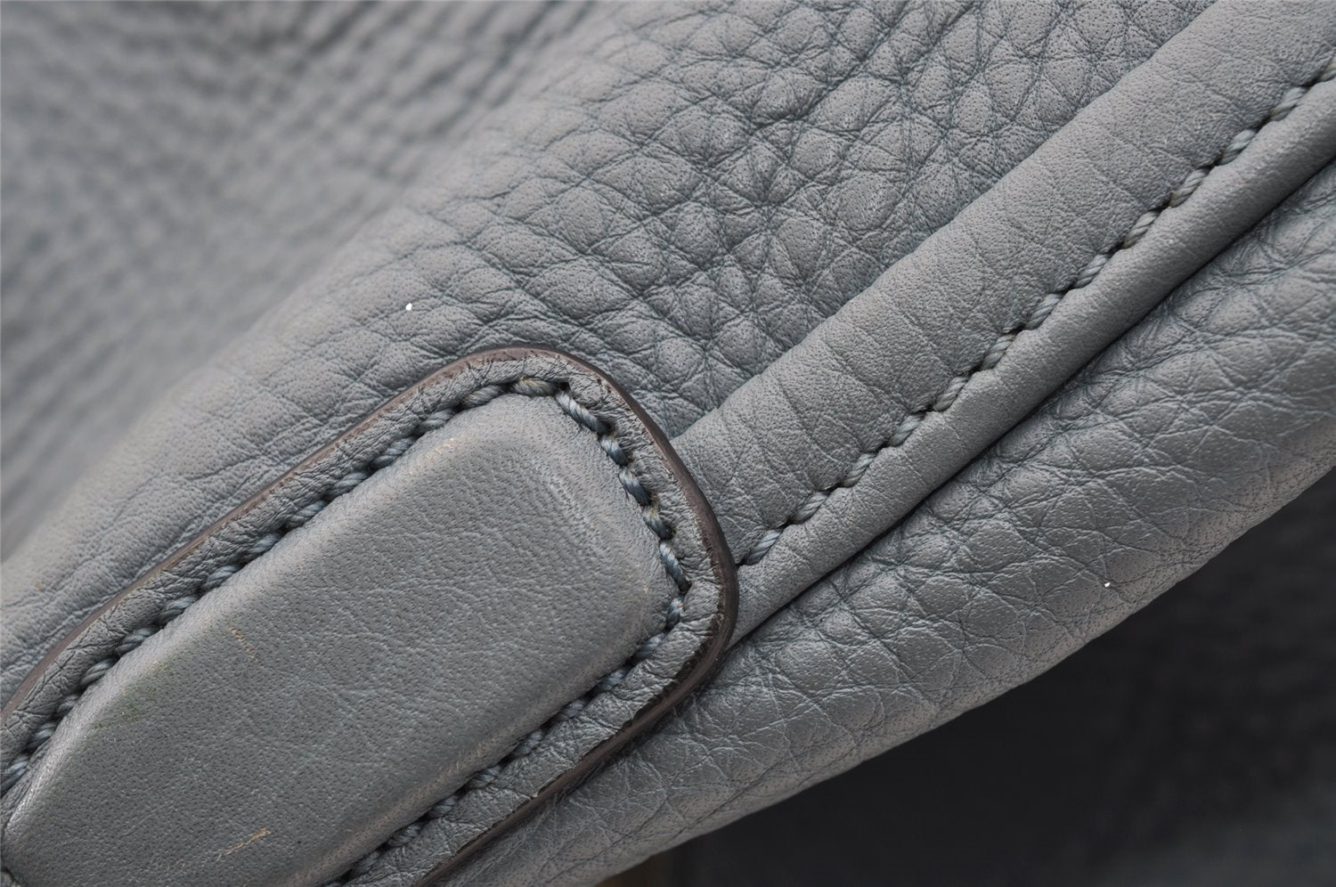 Authentic GUCCI SOHO Tassel 2Way Hand Tote Bag Leather 336751 Light Blue 3141I