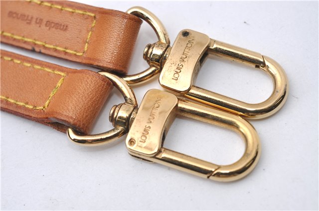 Authentic Louis Vuitton Leather Shoulder Strap Beige 39