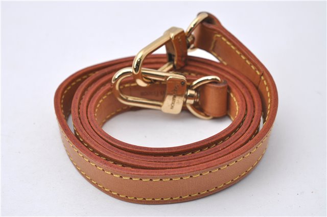 Authentic Louis Vuitton Leather Shoulder Strap Beige 39