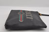 Authentic GUCCI Portfolio Clutch Hand Bag Purse Leather 572770 Black 3142I