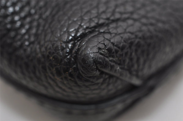 Authentic GUCCI Portfolio Clutch Hand Bag Purse Leather 572770 Black 3142I