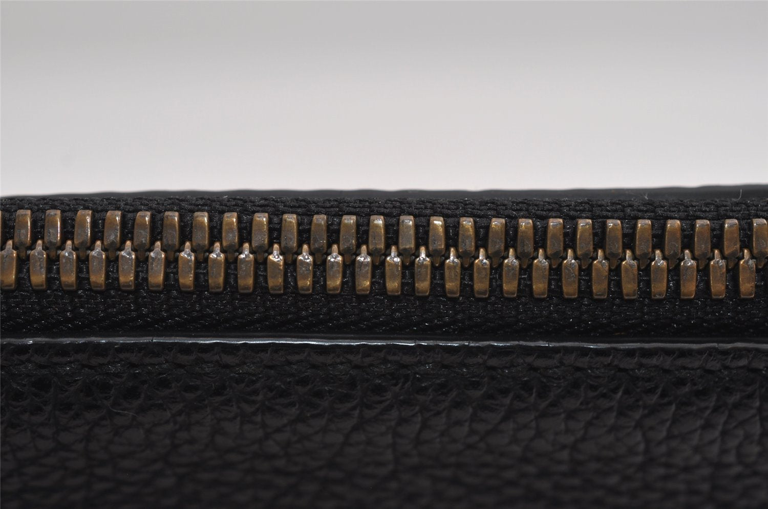 Authentic GUCCI Portfolio Clutch Hand Bag Purse Leather 572770 Black 3142I