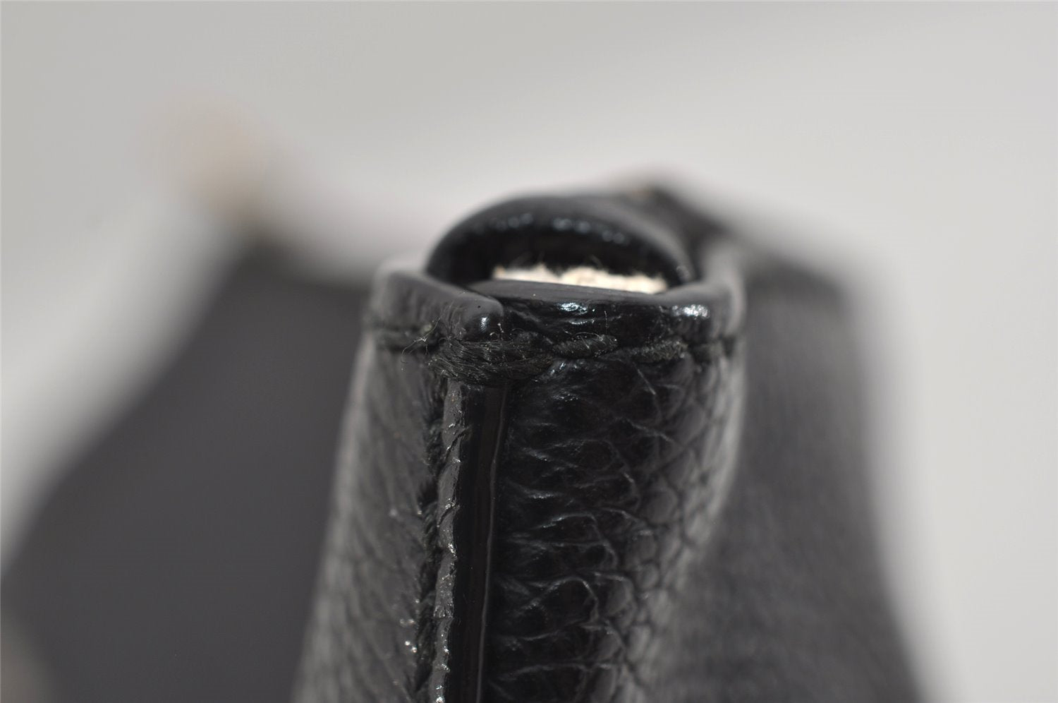 Authentic GUCCI Portfolio Clutch Hand Bag Purse Leather 572770 Black 3142I