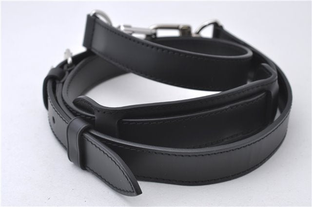 Authentic Louis Vuitton Leather Shoulder Strap Black 42.5-52