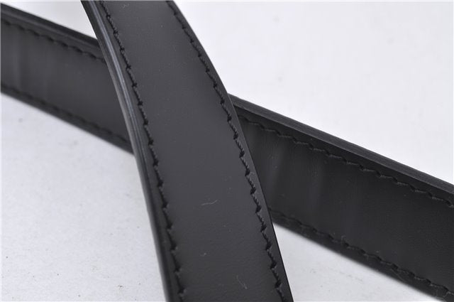 Authentic Louis Vuitton Leather Shoulder Strap Black 42.5-52