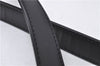 Authentic Louis Vuitton Leather Shoulder Strap Black 42.5-52" LV 3143D