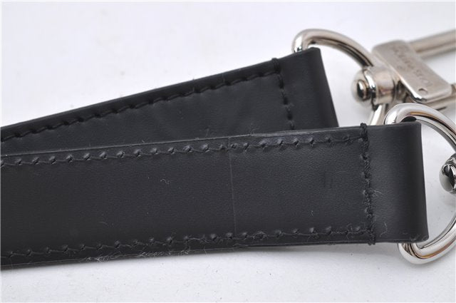 Authentic Louis Vuitton Leather Shoulder Strap Black 42.5-52