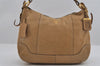 Authentic PRADA Vintage Deer Skin Leather Shoulder Tote Bag Beige 3143I