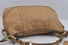 Authentic PRADA Vintage Deer Skin Leather Shoulder Tote Bag Beige 3143I