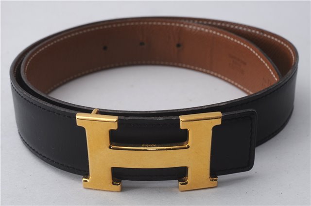 Authentic HERMES Constance Ladies Leather Belt Size 65cm 25.6