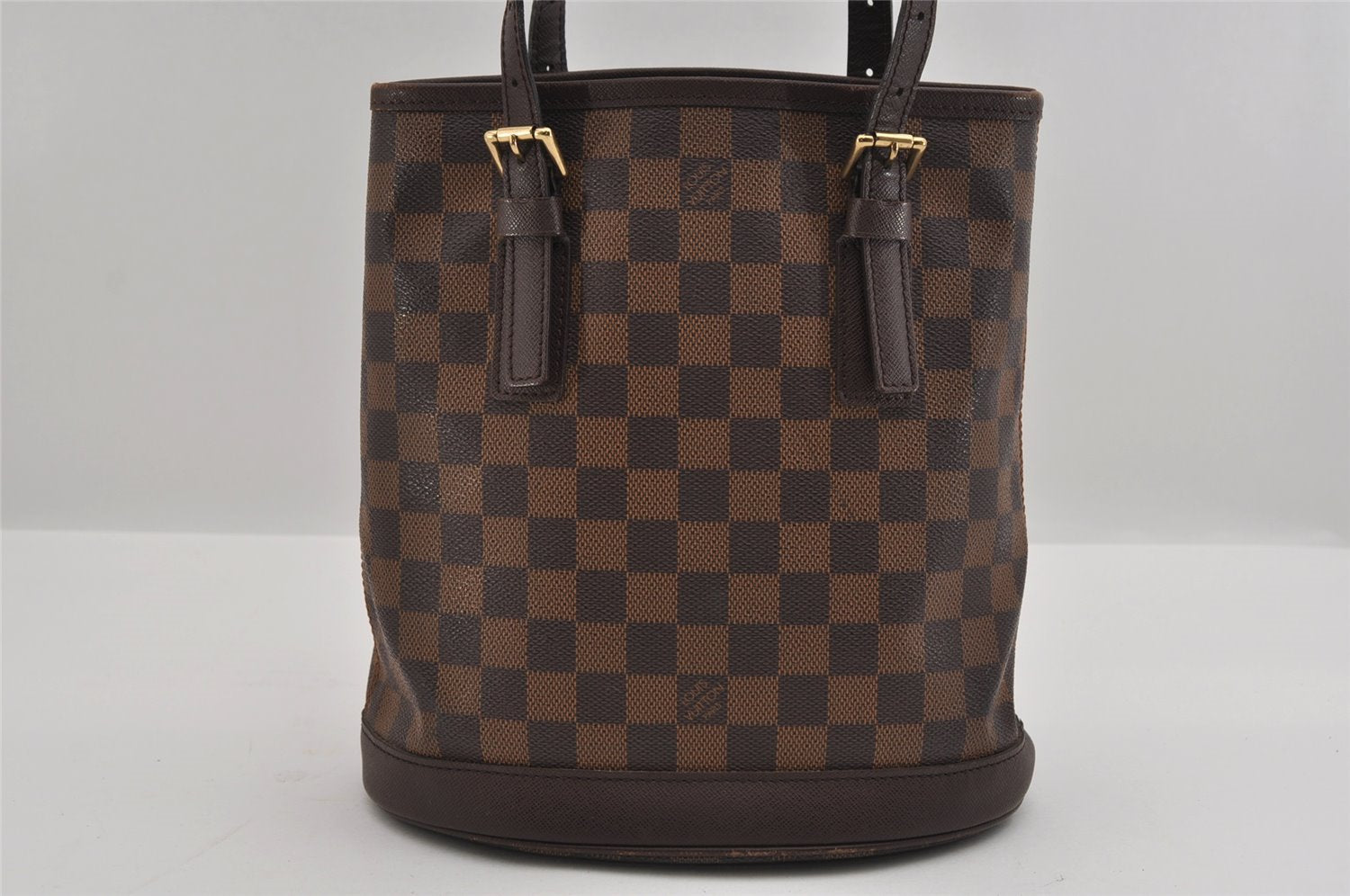 Authentic Louis Vuitton Damier Marais Bucket Shoulder Tote Bag N42240 LV 3144I