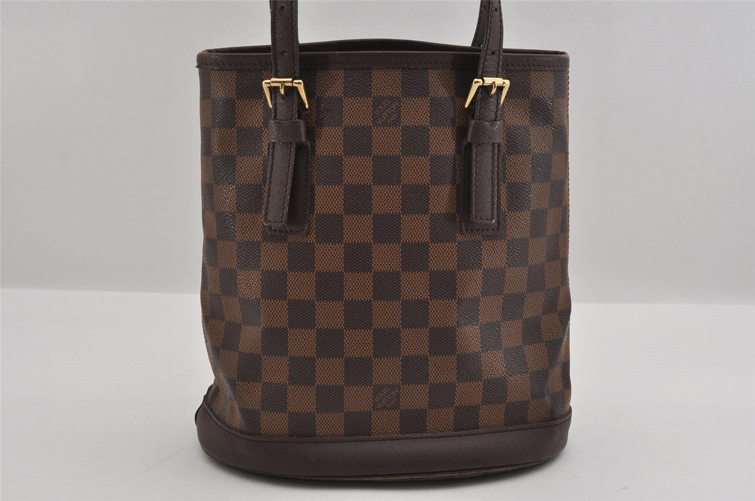 Authentic Louis Vuitton Damier Marais Bucket Shoulder Tote Bag N42240 LV 3144I