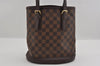 Authentic Louis Vuitton Damier Marais Bucket Shoulder Tote Bag N42240 LV 3144I