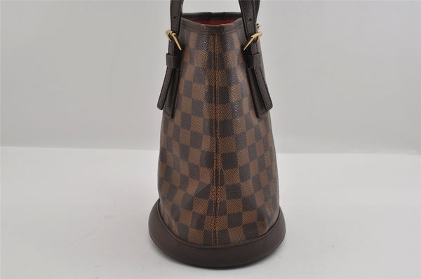 Authentic Louis Vuitton Damier Marais Bucket Shoulder Tote Bag N42240 LV 3144I