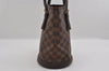 Authentic Louis Vuitton Damier Marais Bucket Shoulder Tote Bag N42240 LV 3144I