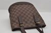 Authentic Louis Vuitton Damier Marais Bucket Shoulder Tote Bag N42240 LV 3144I