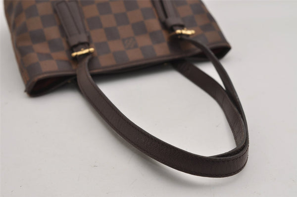 Authentic Louis Vuitton Damier Marais Bucket Shoulder Tote Bag N42240 LV 3144I
