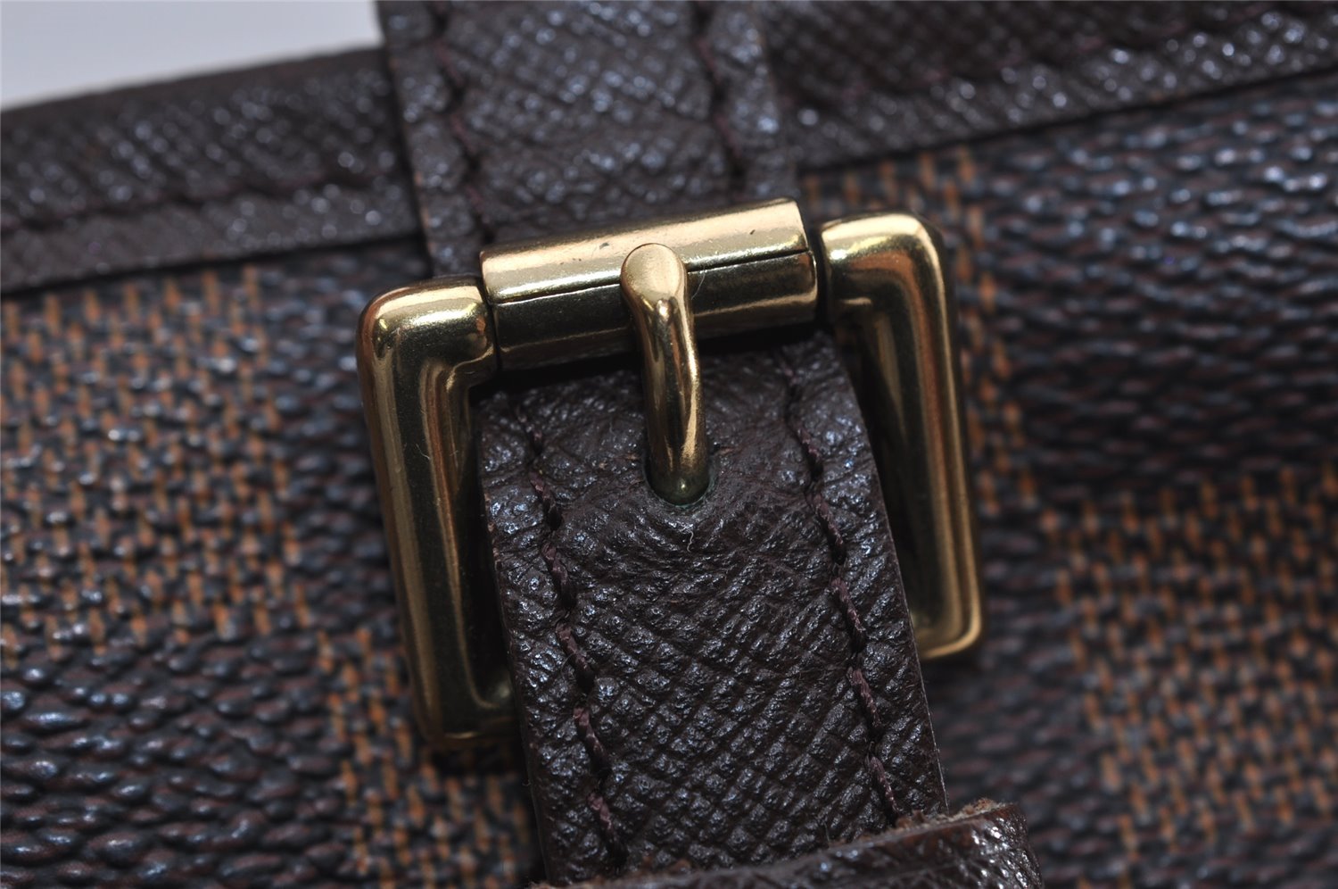 Authentic Louis Vuitton Damier Marais Bucket Shoulder Tote Bag N42240 LV 3144I