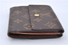 Authentic Louis Vuitton Monogram M61652 Porte Monnaie Billet Carte Credit 3145F