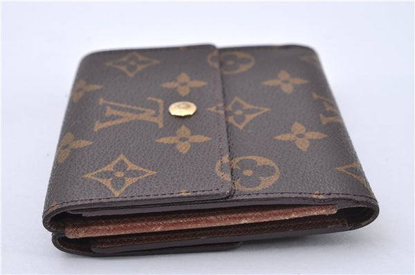 Authentic Louis Vuitton Monogram M61652 Porte Monnaie Billet Carte Credit 3145F