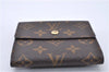 Authentic Louis Vuitton Monogram M61652 Porte Monnaie Billet Carte Credit 3145F