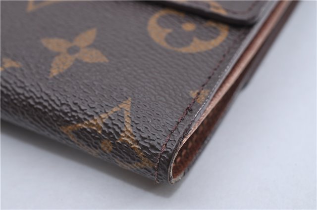 Authentic Louis Vuitton Monogram M61652 Porte Monnaie Billet Carte Credit 3145F