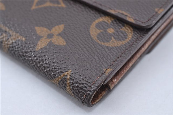 Authentic Louis Vuitton Monogram M61652 Porte Monnaie Billet Carte Credit 3145F