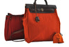 Authentic HERMES Her Bag Ado 2in1 2Way Backpack Canvas Leather Orange Red 3145I