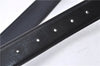 Authentic HERMES Constance Ladies Leather Belt Size 70cm 27.6" Black Navy 3147D