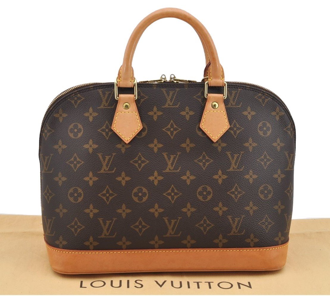 Authentic Louis Vuitton Monogram Alma Hand Bag Purse M51130 LV 3147I